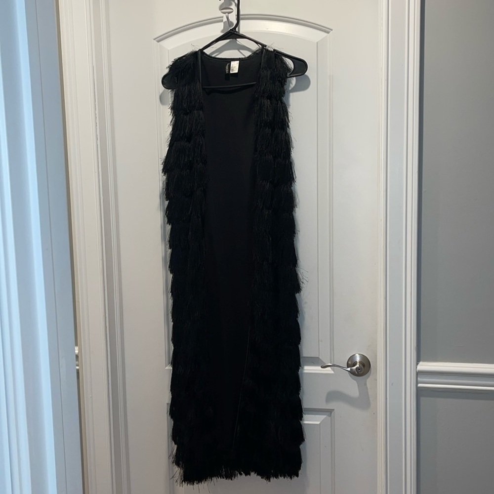 Long Fringe cardigan Vest